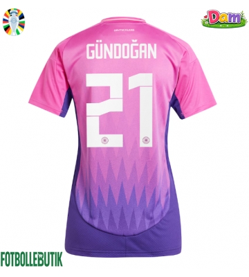 Tyskland Ilkay Gundogan #21 Bortatröja Kvinnor EM 2024 Kortärmad